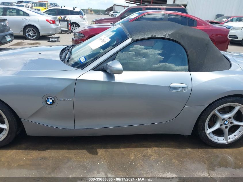 2006 BMW Z4 3.0Si VIN: 4USBU53506LX01530 Lot: 39655865