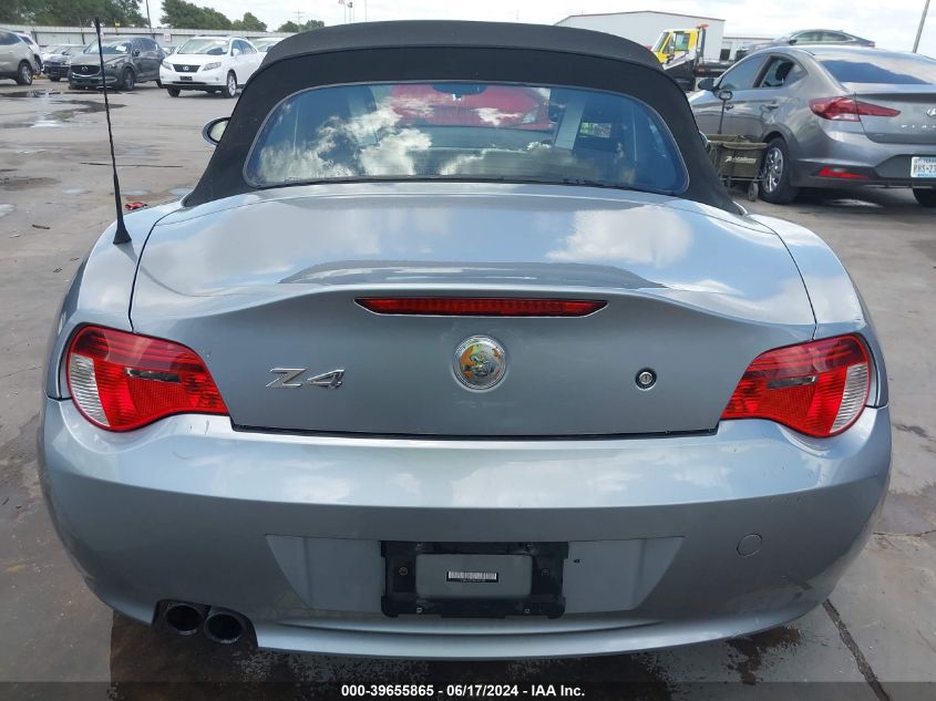 2006 BMW Z4 3.0Si VIN: 4USBU53506LX01530 Lot: 39655865