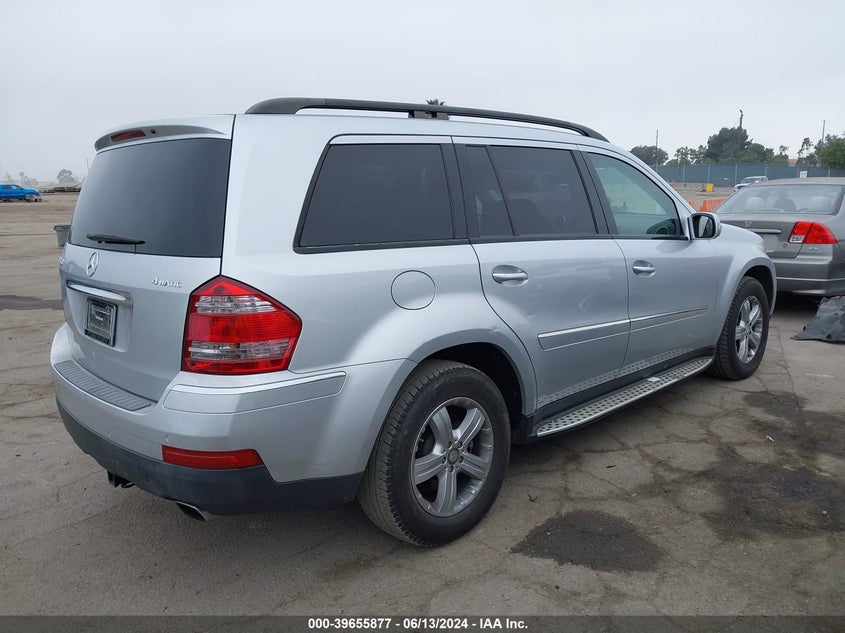 2008 Mercedes-Benz Gl 450 4Matic VIN: 4JGBF71E68A411768 Lot: 39655877