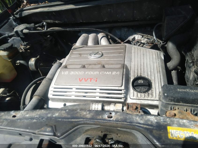 2000 Lexus Rx 300 VIN: JT6HF10U9Y0121851 Lot: 39655932