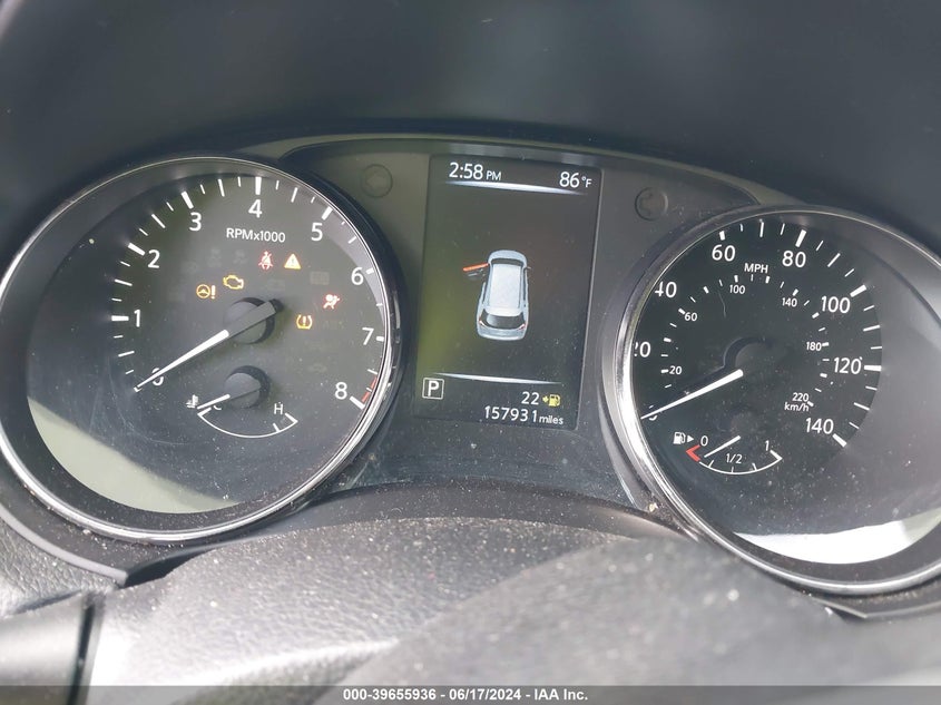 2017 Nissan Rogue Sv VIN: KNMAT2MV0HP509487 Lot: 39655936