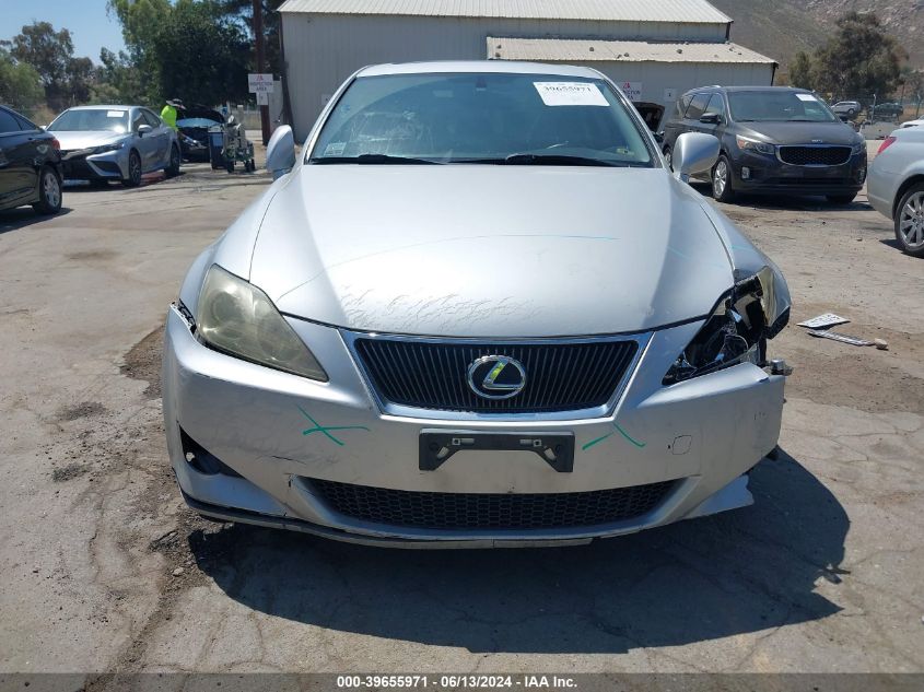 2007 Lexus Is 250 VIN: JTHBK262575038777 Lot: 39655971