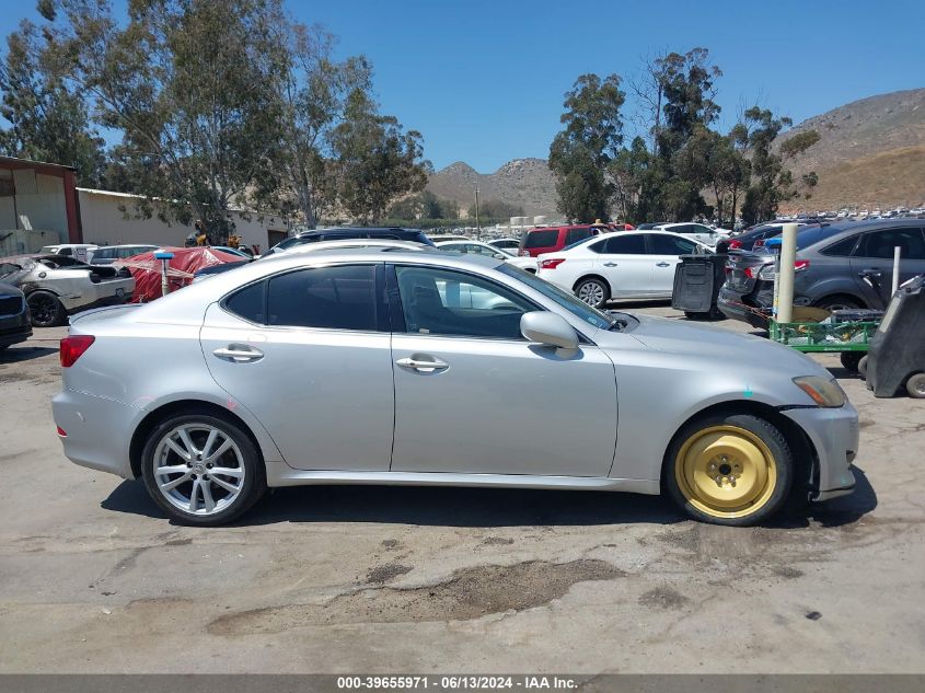 2007 Lexus Is 250 VIN: JTHBK262575038777 Lot: 39655971