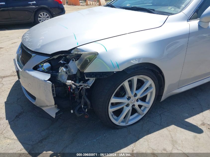 2007 Lexus Is 250 VIN: JTHBK262575038777 Lot: 39655971