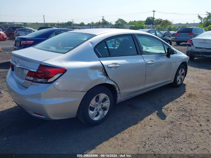 2014 Honda Civic Lx VIN: 19XFB2F52EE214649 Lot: 39655996