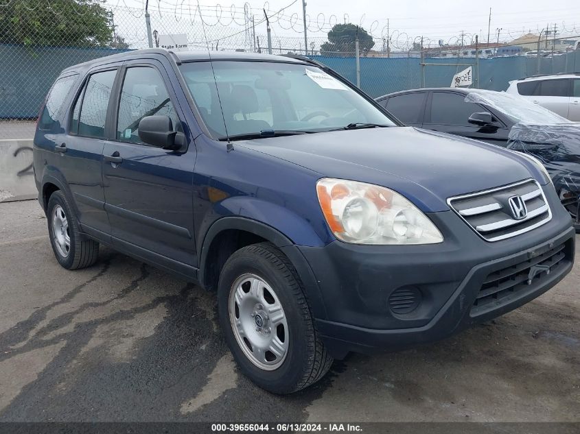 2006 Honda Cr-V Lx VIN: JHLRD68566C013165 Lot: 39656044