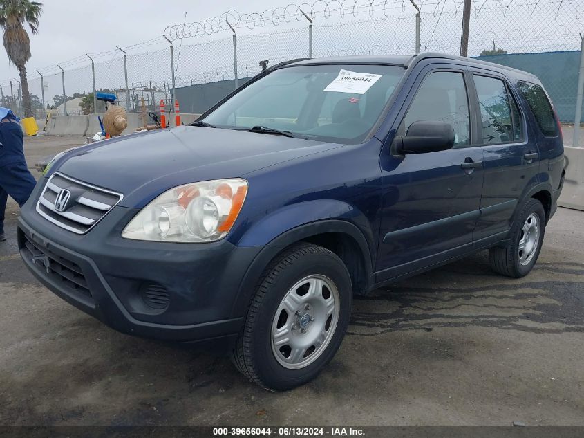 2006 Honda Cr-V Lx VIN: JHLRD68566C013165 Lot: 39656044