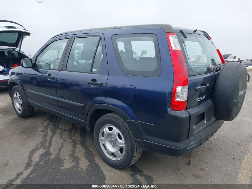 2006 Honda Cr-V Lx VIN: JHLRD68566C013165 Lot: 39656044