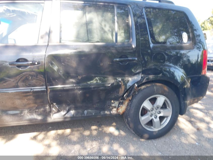 2011 Honda Pilot Ex-L VIN: 5FNYF4H69BB023492 Lot: 39656056