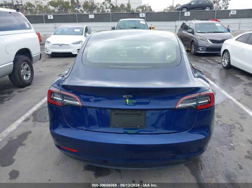 2023 Tesla Model 3 Rear-Wheel Drive VIN: 5YJ3E1EAXPF710329 Lot: 39656069