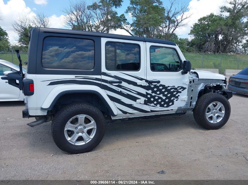 2020 Jeep Wrangler Unlimited Sahara 4X4 VIN: 1C4HJXEN6LW153156 Lot: 39656114