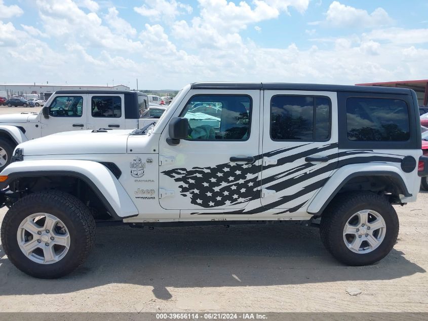 2020 Jeep Wrangler Unlimited Sahara 4X4 VIN: 1C4HJXEN6LW153156 Lot: 39656114