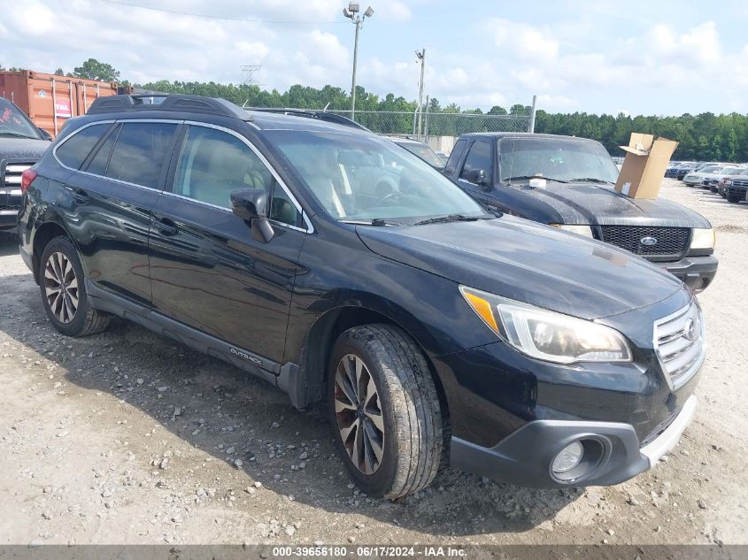 2015 Subaru Outback 2.5I Limited VIN: 4S4BSBLC4F3229207 Lot: 39656180