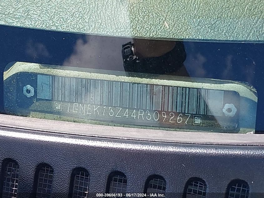 2004 Chevrolet Tahoe Z71 VIN: 1GNEK13Z44R309267 Lot: 39656193