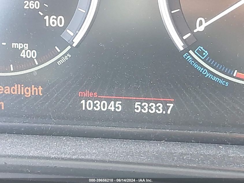 2013 BMW 535I VIN: WBAFR7C59DC828646 Lot: 39656218