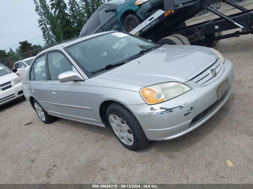 2002 Honda Civic Ex VIN: JHMES26852S002583 Lot: 39656219