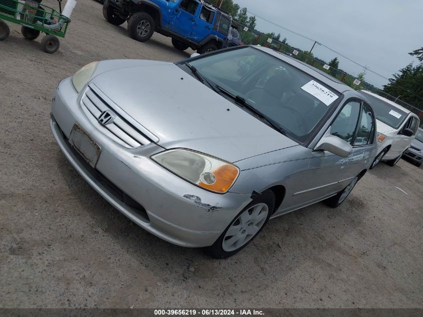 2002 Honda Civic Ex VIN: JHMES26852S002583 Lot: 39656219