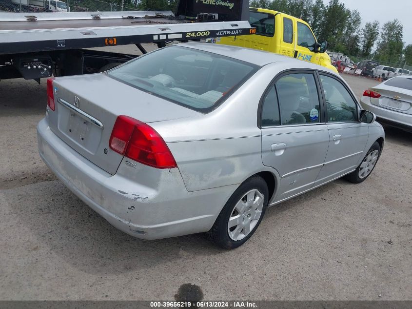 2002 Honda Civic Ex VIN: JHMES26852S002583 Lot: 39656219