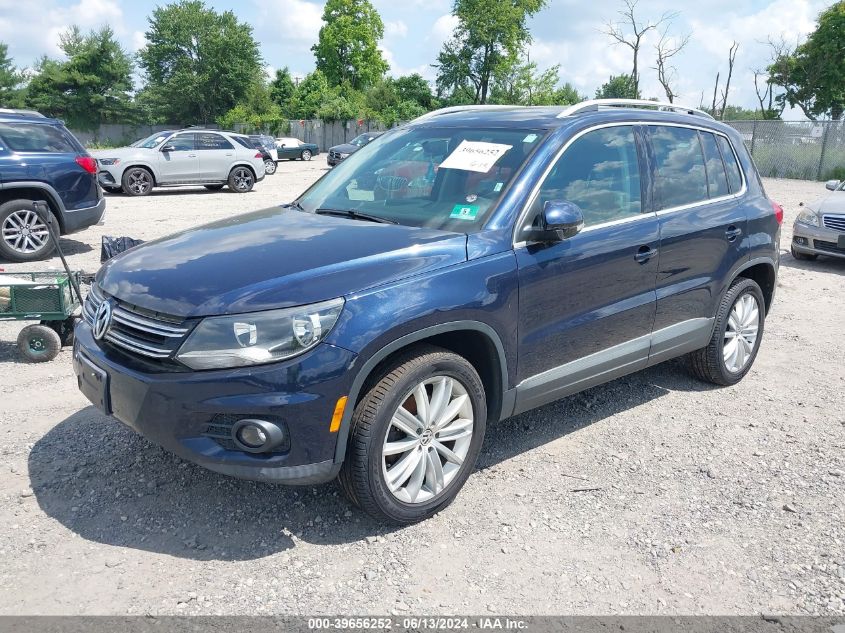 2014 Volkswagen Tiguan S/Se/Sel/R-Line VIN: WVGBV3AX4EW538515 Lot: 39656252