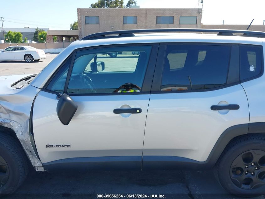 2016 Jeep Renegade Sport VIN: ZACCJAAW8GPE32777 Lot: 39656254