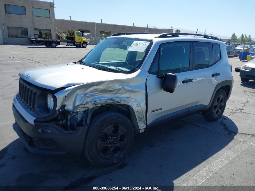 2016 Jeep Renegade Sport VIN: ZACCJAAW8GPE32777 Lot: 39656254