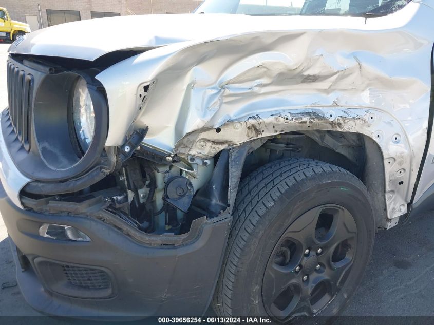 2016 Jeep Renegade Sport VIN: ZACCJAAW8GPE32777 Lot: 39656254