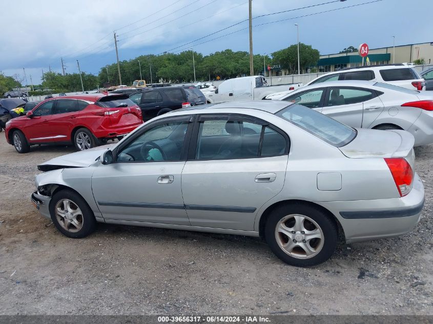 2005 Hyundai Elantra Gls/Gt VIN: KMHDN46DX5U021325 Lot: 39656317
