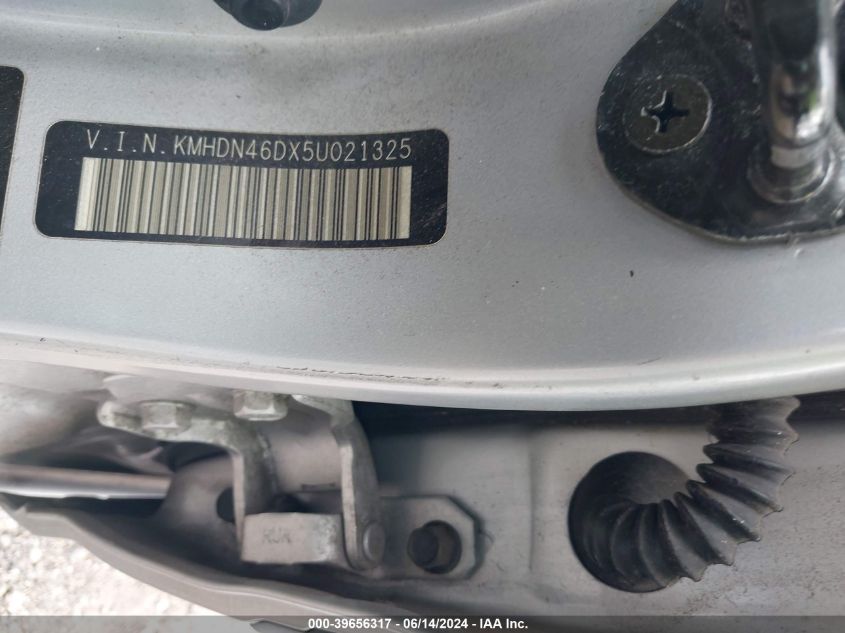 2005 Hyundai Elantra Gls/Gt VIN: KMHDN46DX5U021325 Lot: 39656317