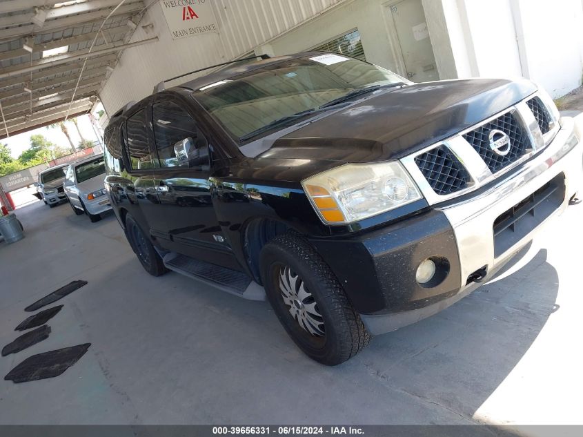 2007 Nissan Armada Le VIN: 5N1BA08C17N70807 Lot: 39656331