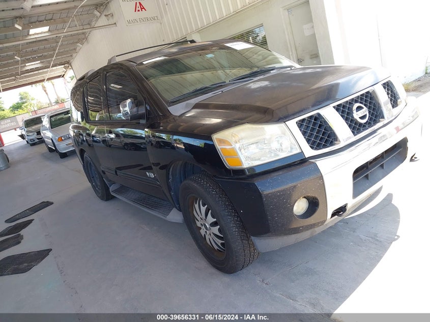 2007 Nissan Armada Le VIN: 5N1BA08C17N70807 Lot: 39656331