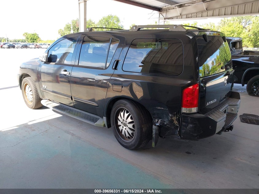 2007 Nissan Armada Le VIN: 5N1BA08C17N70807 Lot: 39656331