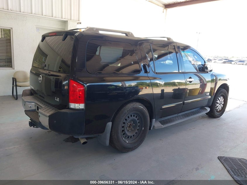 2007 Nissan Armada Le VIN: 5N1BA08C17N70807 Lot: 39656331