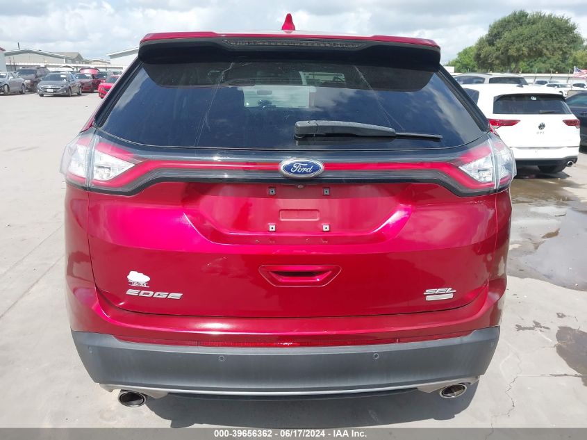 2018 Ford Edge Sel VIN: 2FMPK3J93JBC20087 Lot: 39656362