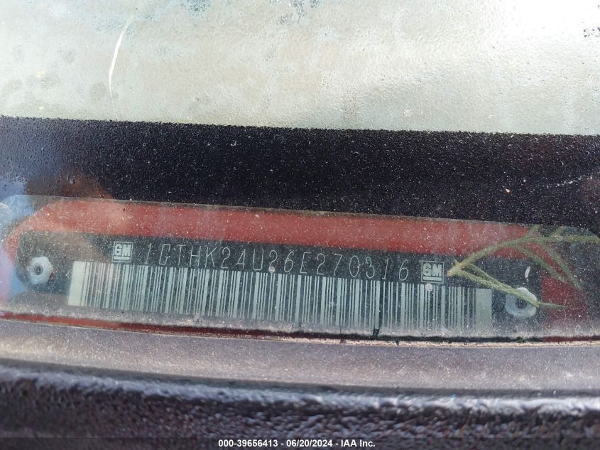 2006 GMC Sierra 2500Hd Sl VIN: 1GTHK24U26E270316 Lot: 39656413