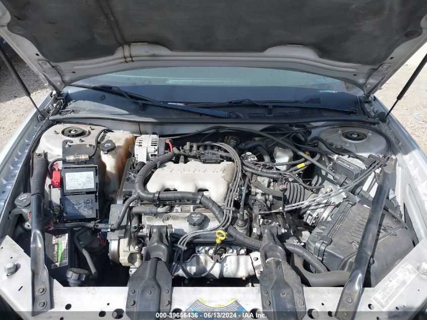 2004 Chevrolet Monte Carlo Ls VIN: 2G1WW12E349113405 Lot: 39656436