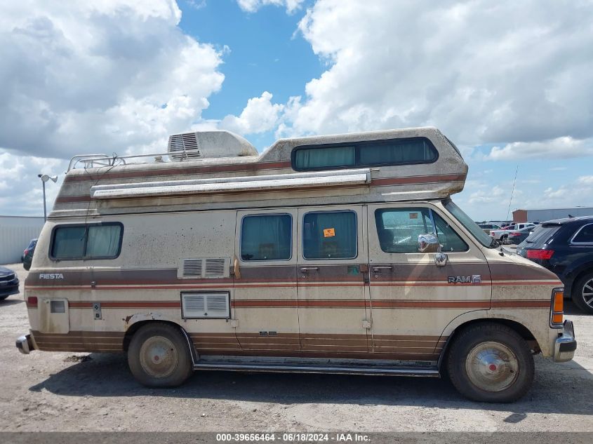 1987 Dodge Ram Van B350 VIN: 2B6KB33W0HK320468 Lot: 39656464