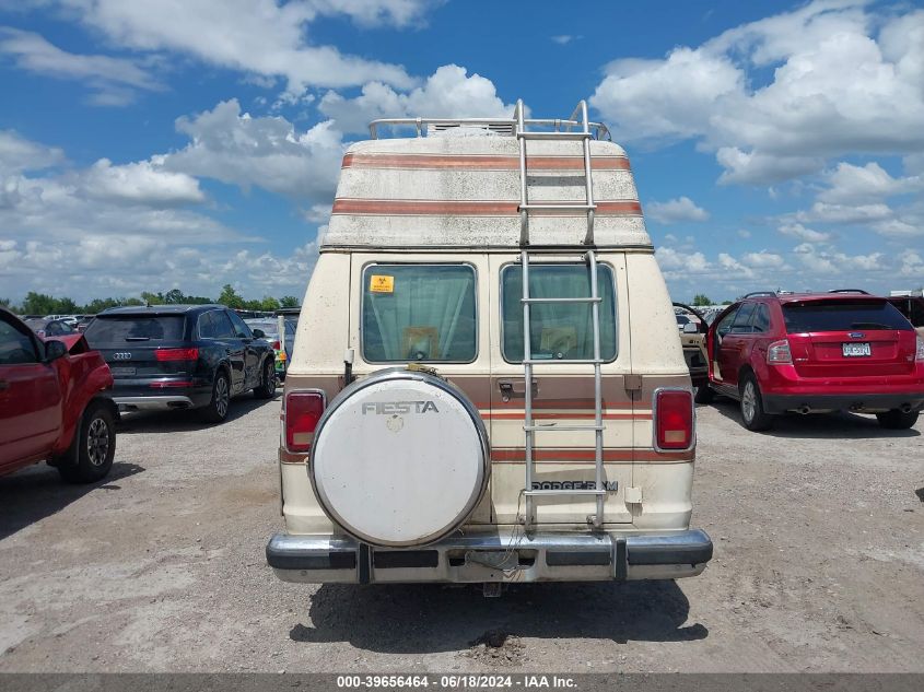1987 Dodge Ram Van B350 VIN: 2B6KB33W0HK320468 Lot: 39656464