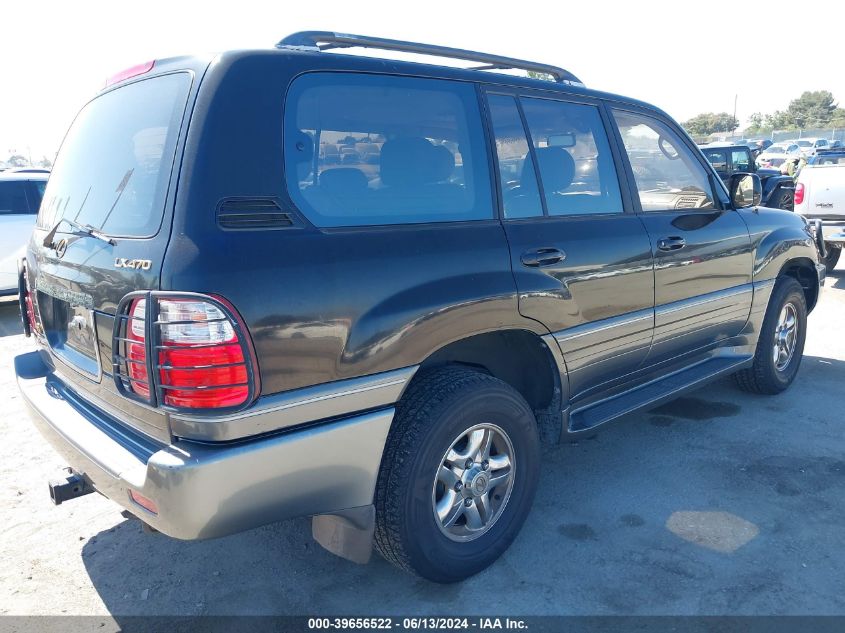 2000 Lexus Lx 470 VIN: JT6HT00W5Y0096788 Lot: 39656522