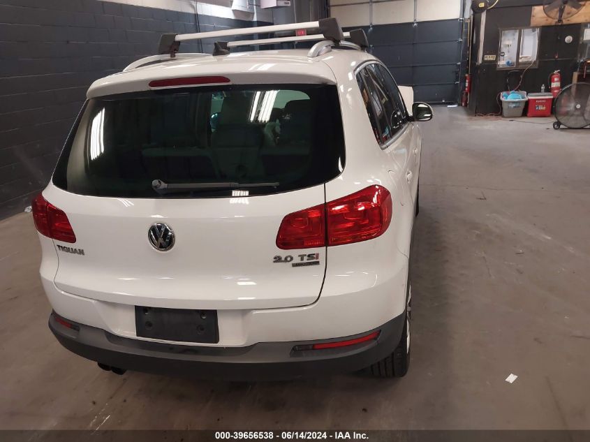 2014 Volkswagen Tiguan R-Line/S/Se/Sel VIN: WVGBV3AX2EW522829 Lot: 39656538