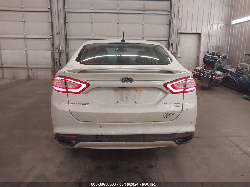 2014 Ford Fusion Titanium VIN: 3FA6P0D92ER247225 Lot: 39656583