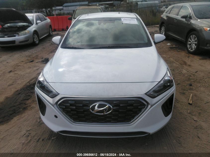 KMHC65LC8MU255472 2021 Hyundai Ioniq Hybrid Blue