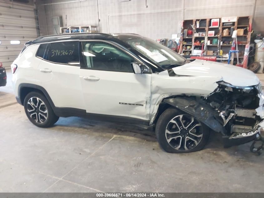 2022 Jeep Compass Limited 4X4 VIN: 3C4NJDCB0NT174670 Lot: 39656671