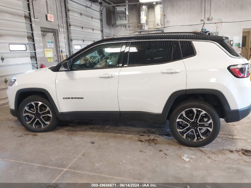 2022 Jeep Compass Limited 4X4 VIN: 3C4NJDCB0NT174670 Lot: 39656671