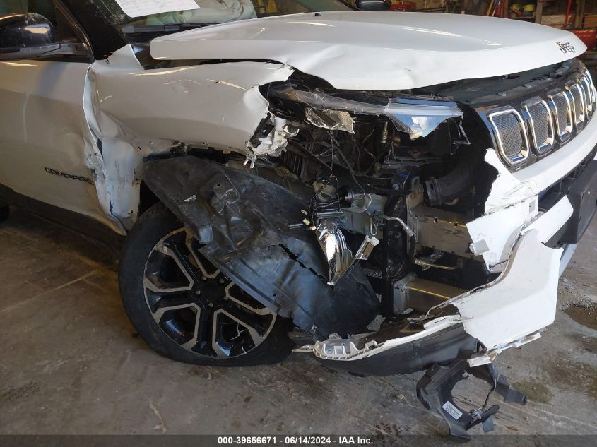 2022 Jeep Compass Limited 4X4 VIN: 3C4NJDCB0NT174670 Lot: 39656671