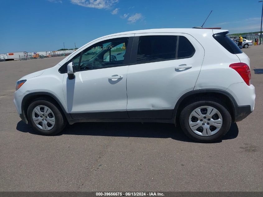 2017 Chevrolet Trax Ls VIN: KL7CJKSB5HB104419 Lot: 39656675