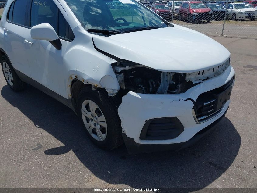 2017 Chevrolet Trax Ls VIN: KL7CJKSB5HB104419 Lot: 39656675