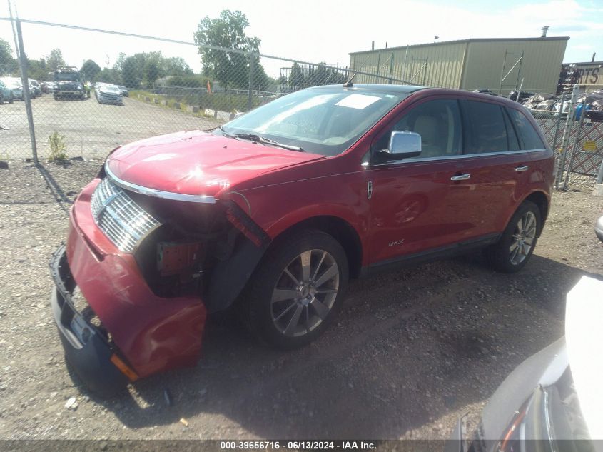 2010 Lincoln Mkx VIN: 2LMDJ8JCXABJ16943 Lot: 39656716