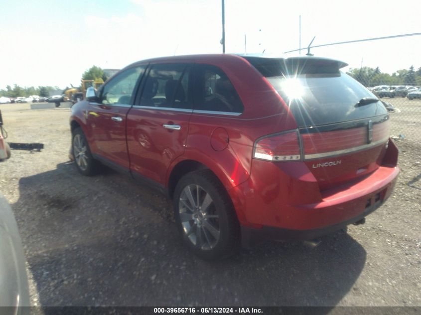 2010 Lincoln Mkx VIN: 2LMDJ8JCXABJ16943 Lot: 39656716