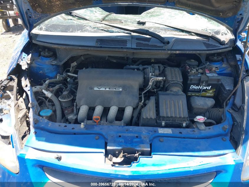 2007 Honda Fit Sport VIN: JHMGD38617S020526 Lot: 39656723