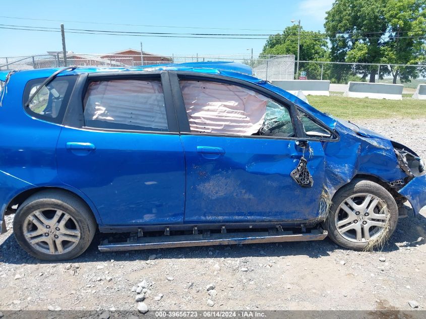 2007 Honda Fit Sport VIN: JHMGD38617S020526 Lot: 39656723